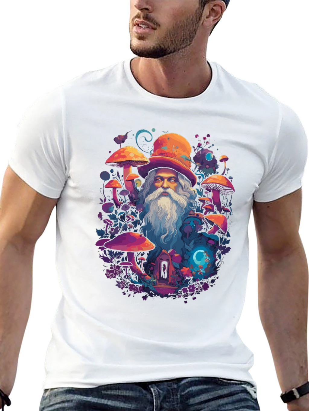 Wizard Mushroom Graphic Tee