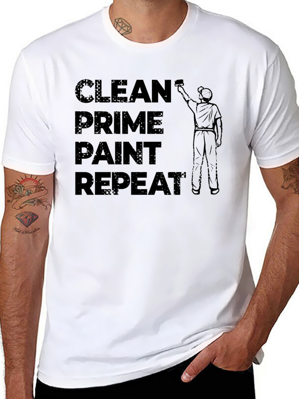 Clean Prime Paint Repeat T-Shirt