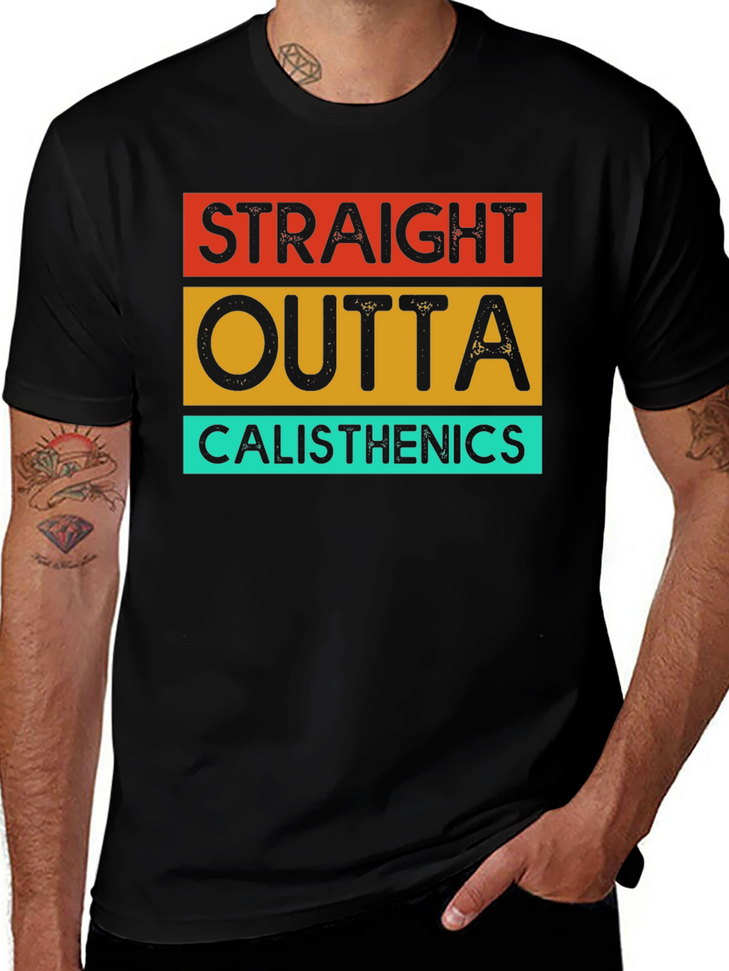Straight Outta Calisthenics T-Shirt - Black