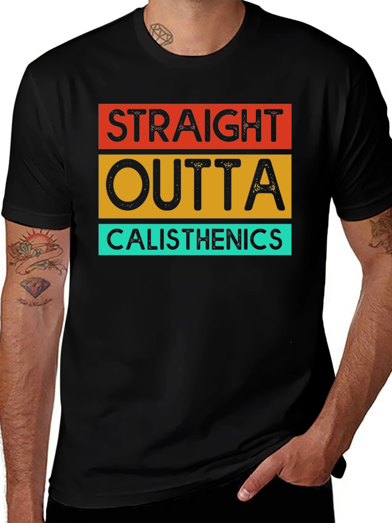 Straight Outta Calisthenics T-Shirt - Black
