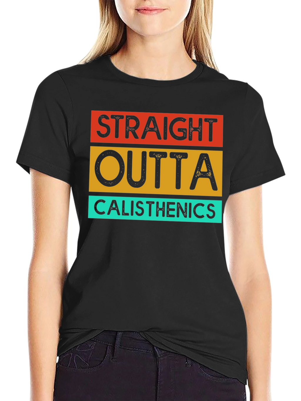 Straight Outta Calisthenics T-Shirt - Black