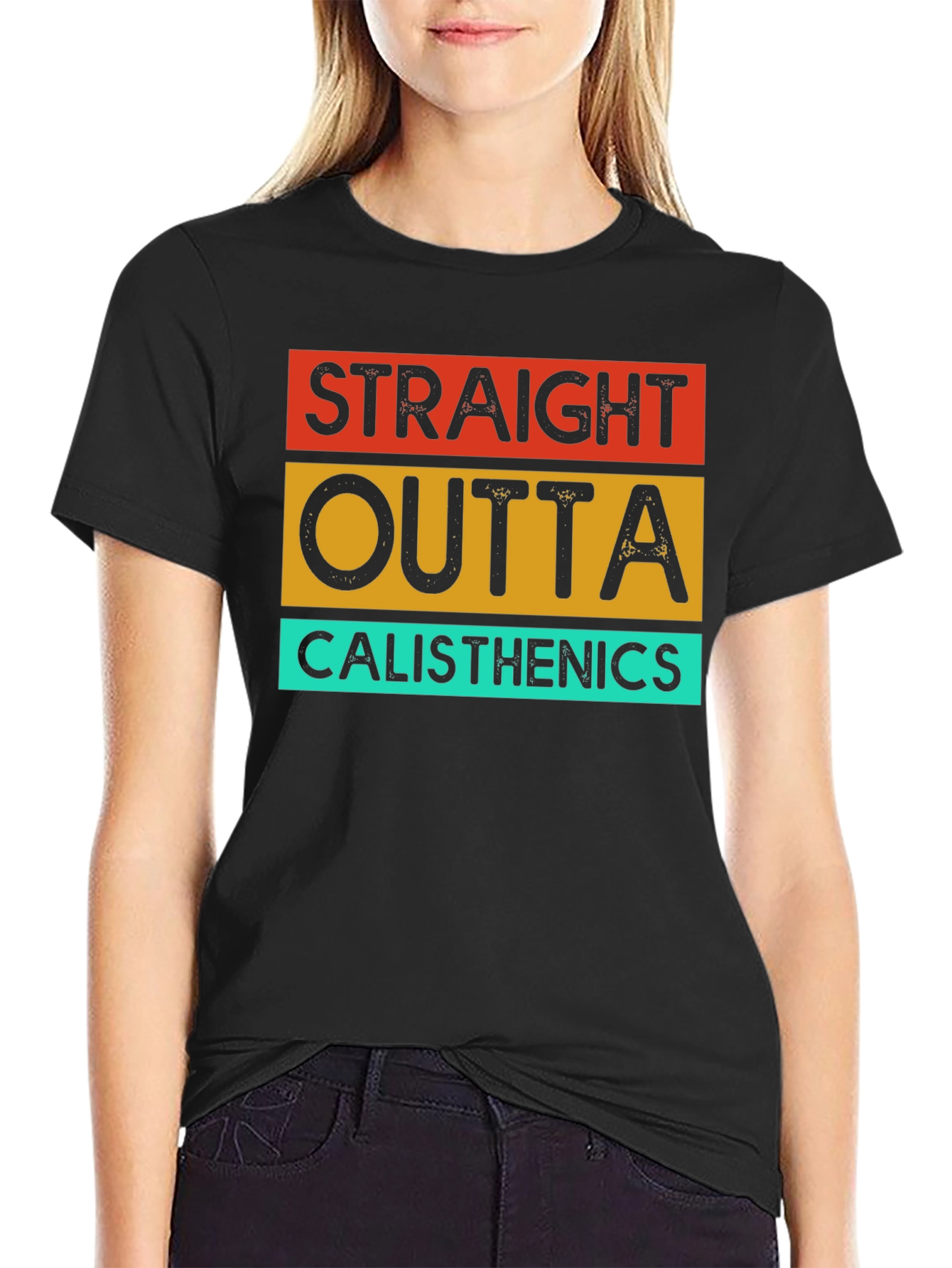 Straight Outta Calisthenics T-Shirt - Black