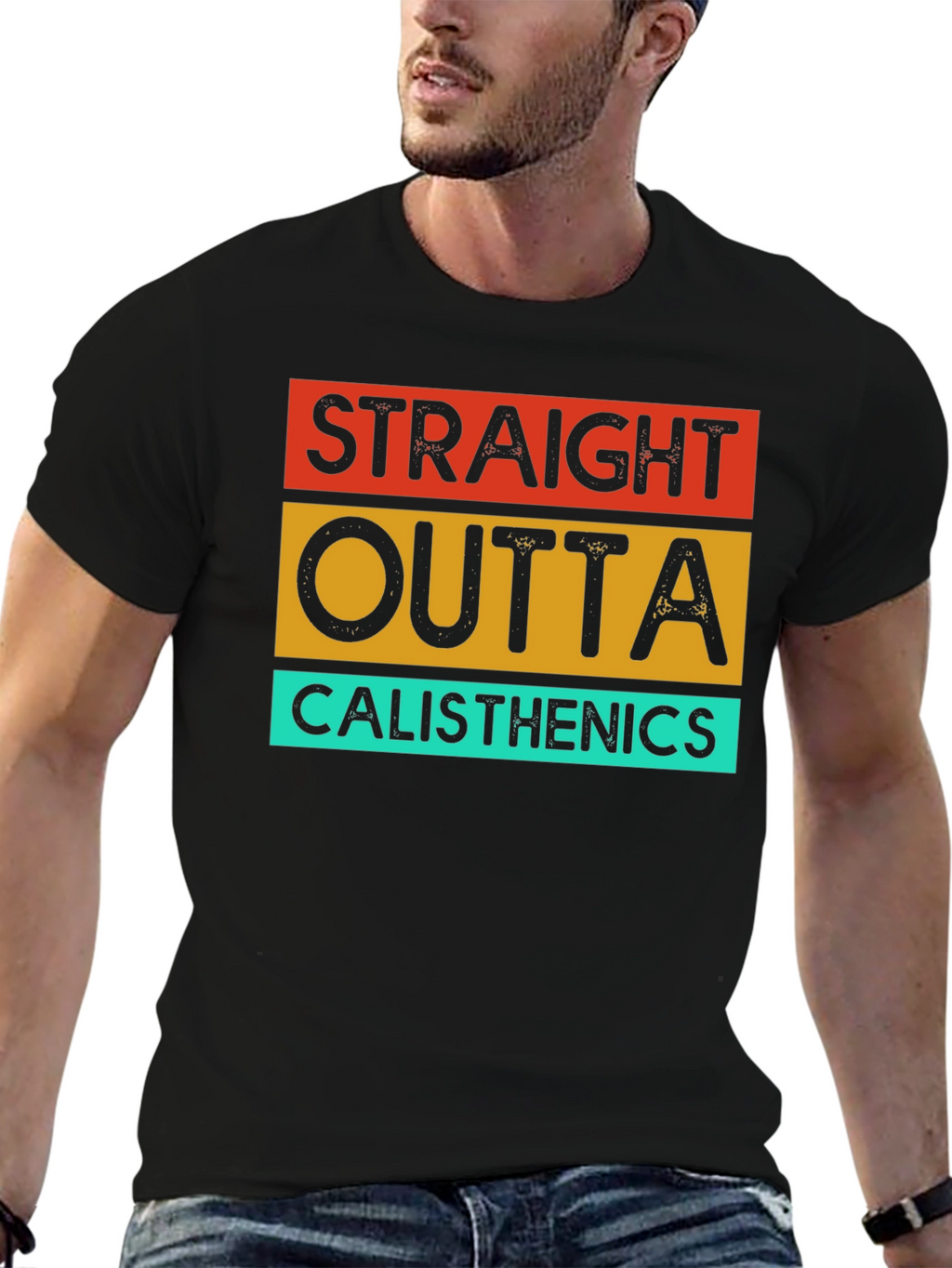 Straight Outta Calisthenics T-Shirt - Black