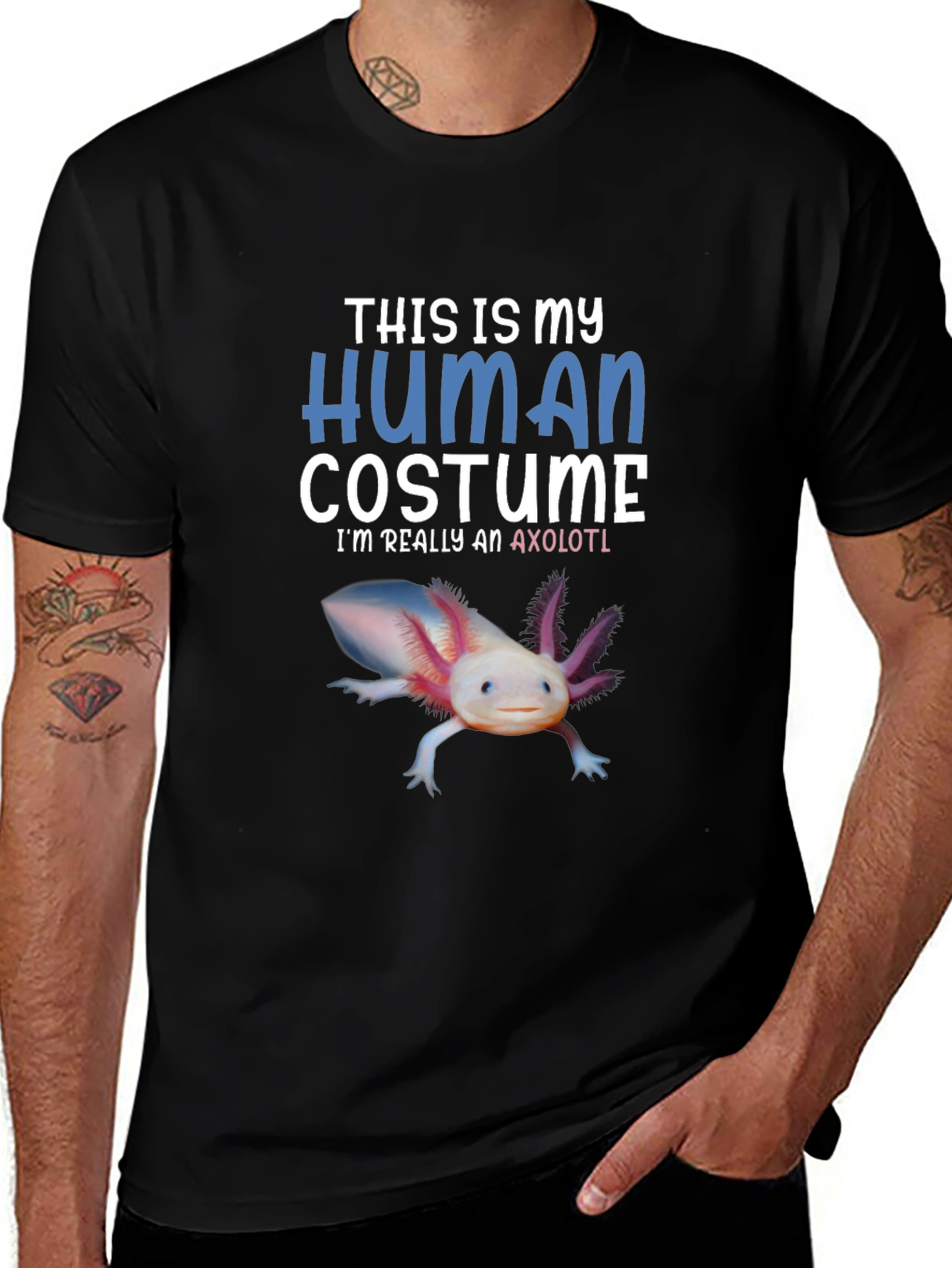Human Costume Axolotl T-Shirt