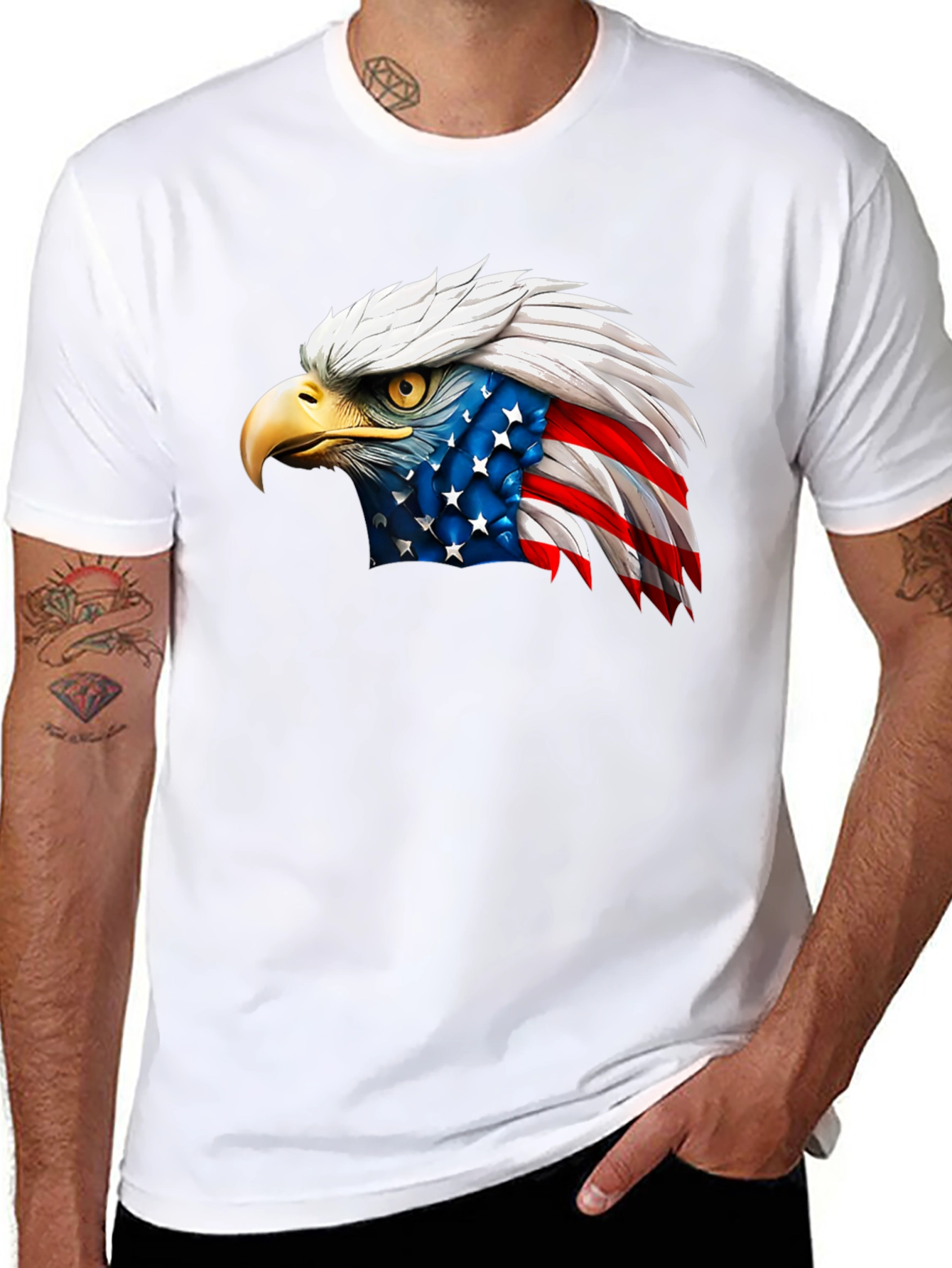American Eagle Graphic Tee - Patriotic Shirt