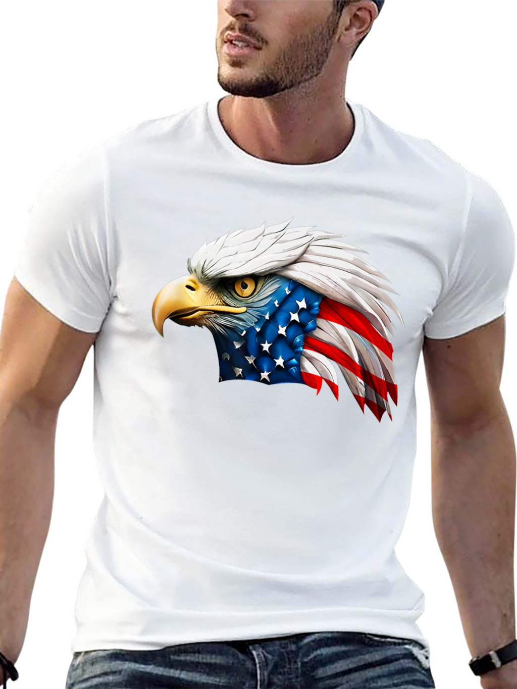 American Eagle Graphic Tee - Patriotic Shirt
