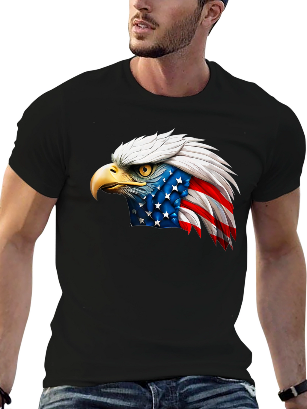 American Eagle Graphic Tee - Patriotic Shirt