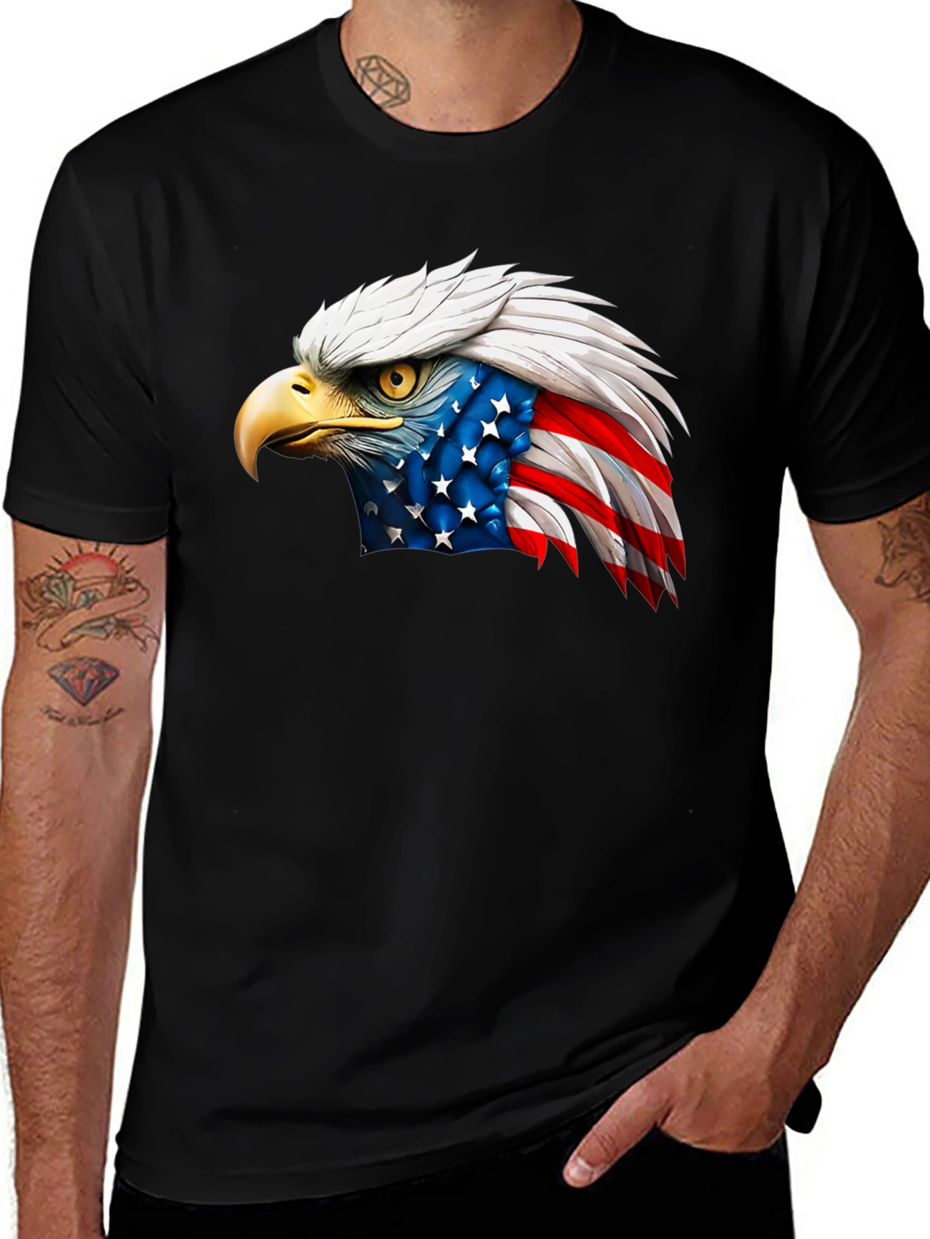 American Eagle Graphic Tee - Patriotic Shirt