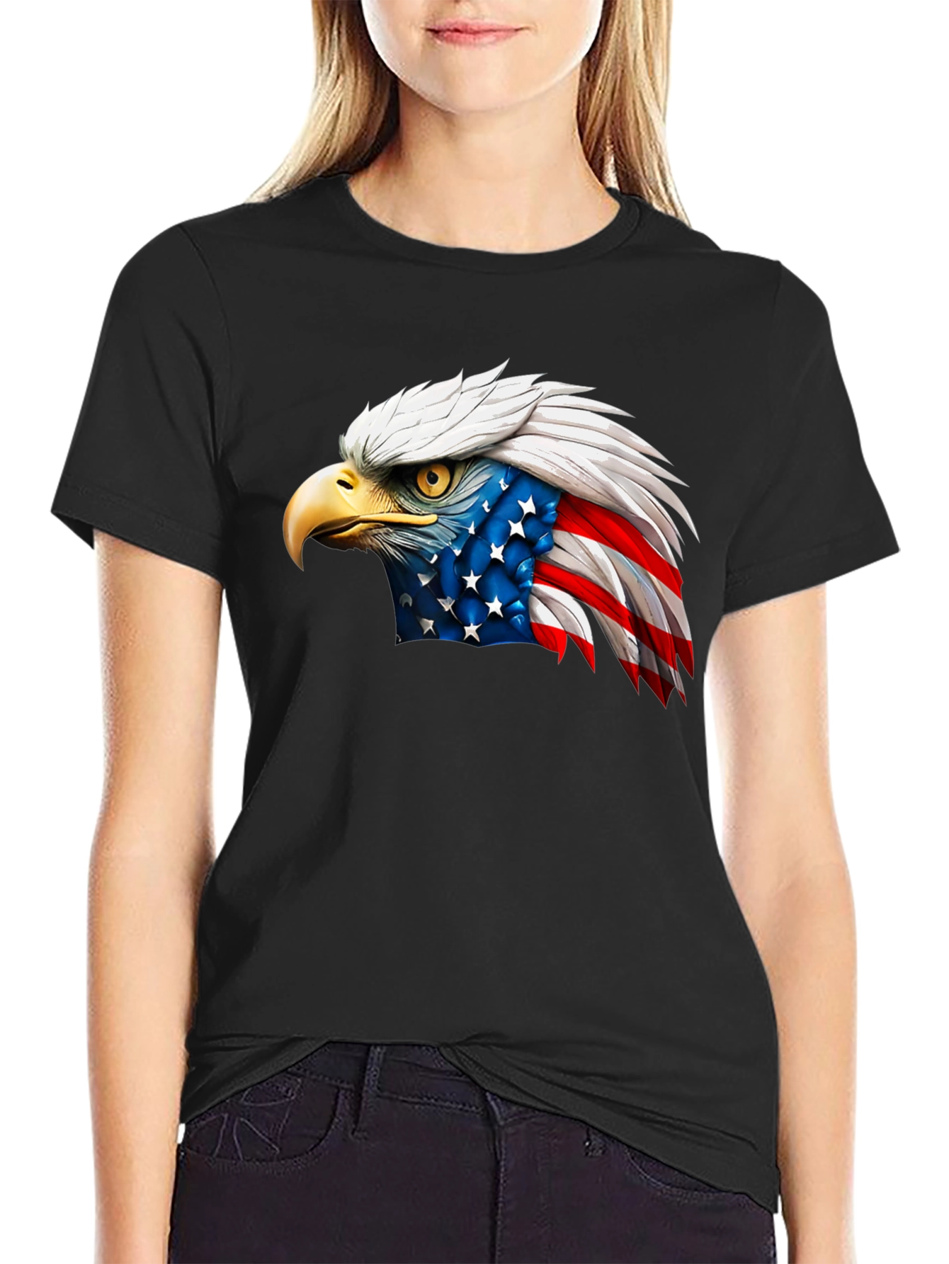 American Eagle Graphic Tee - Patriotic Shirt