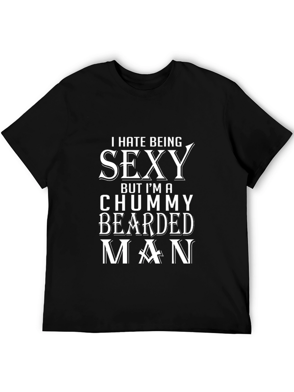 Funny Bearded Man Graphic T-Shirt
