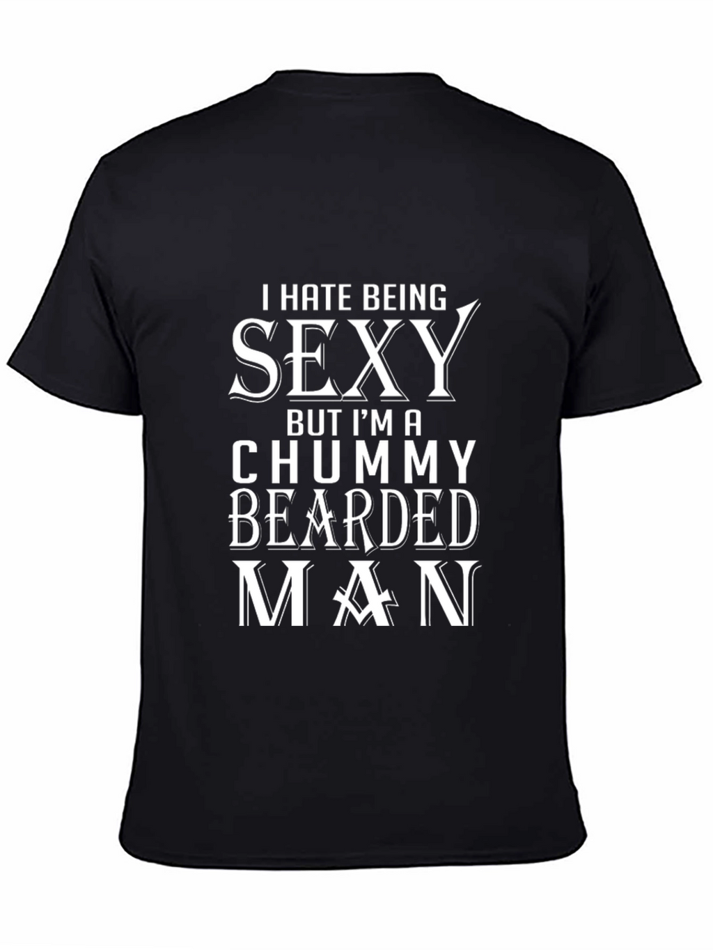 Funny Bearded Man Graphic T-Shirt