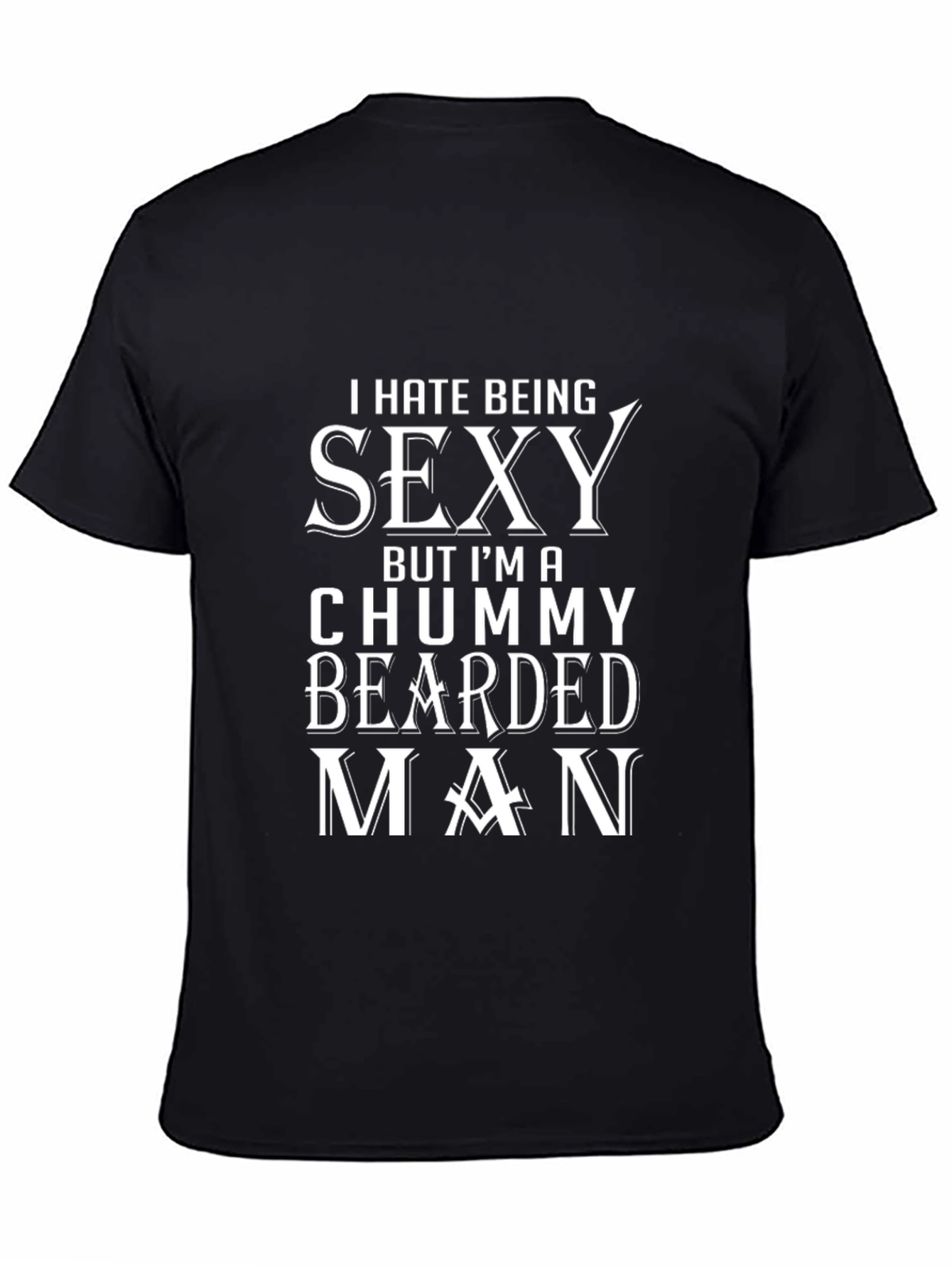Funny Bearded Man Graphic T-Shirt