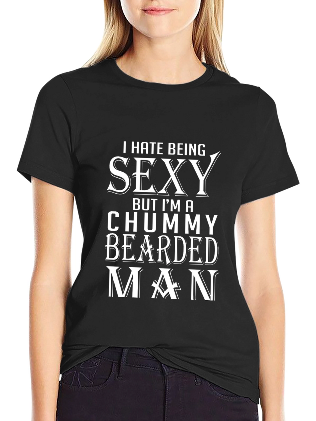 Funny Bearded Man Graphic T-Shirt