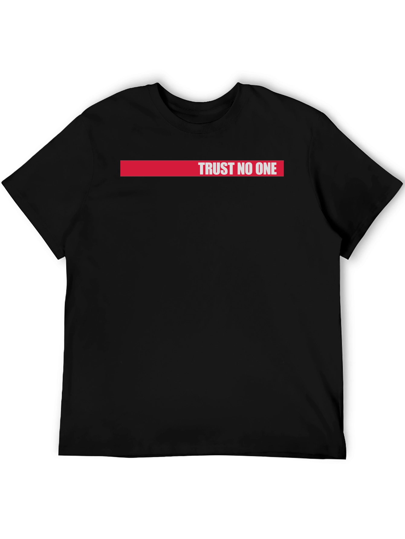 Trust No One Graphic Tee - Black