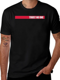 Trust No One Graphic Tee - Black