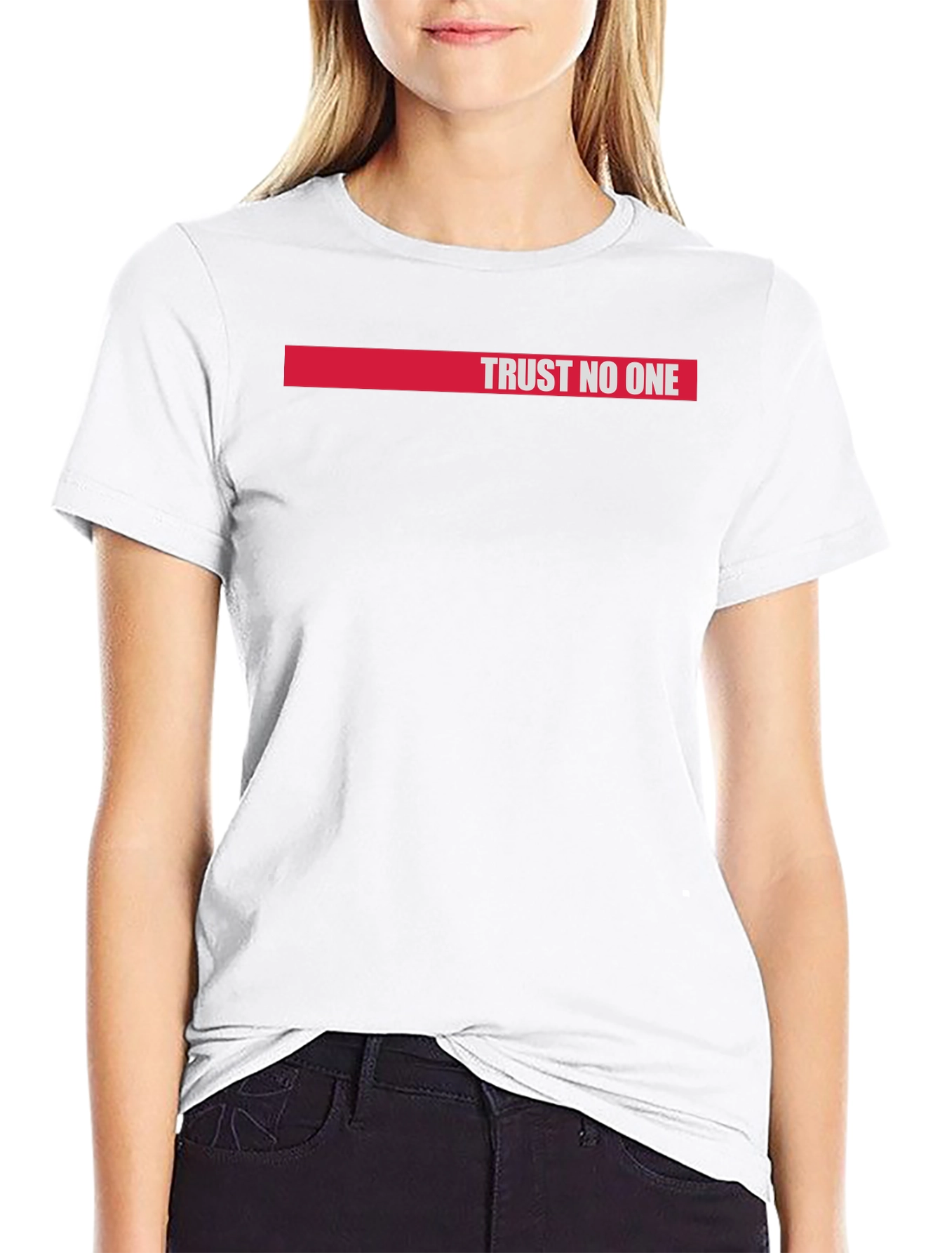 Trust No One Graphic Tee - Black