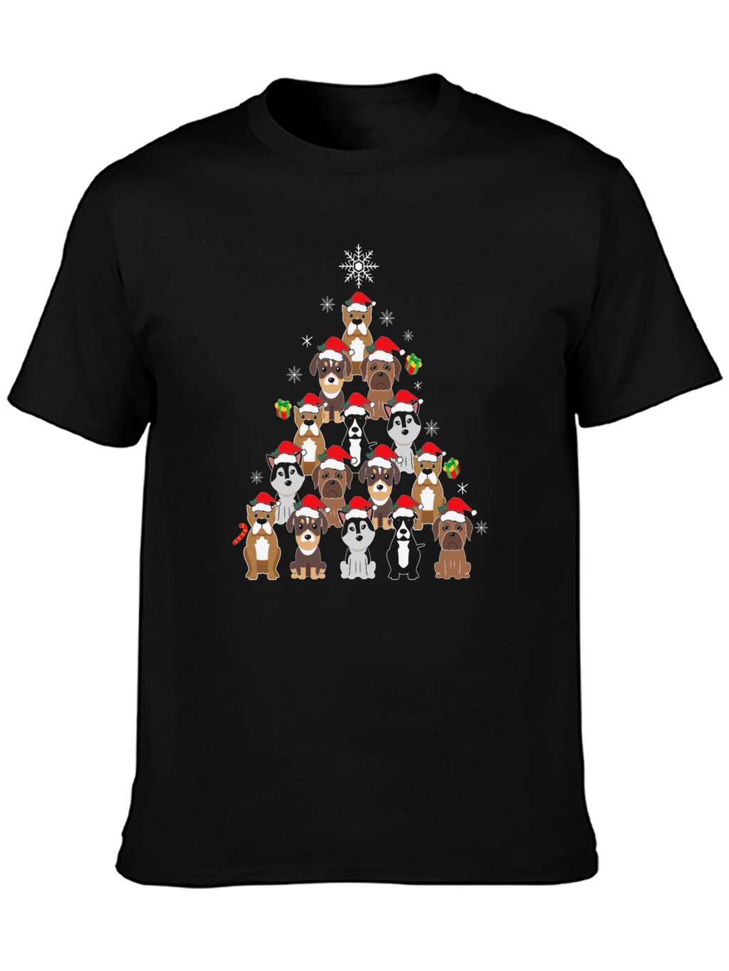 Christmas Dog Tree Graphic Tee