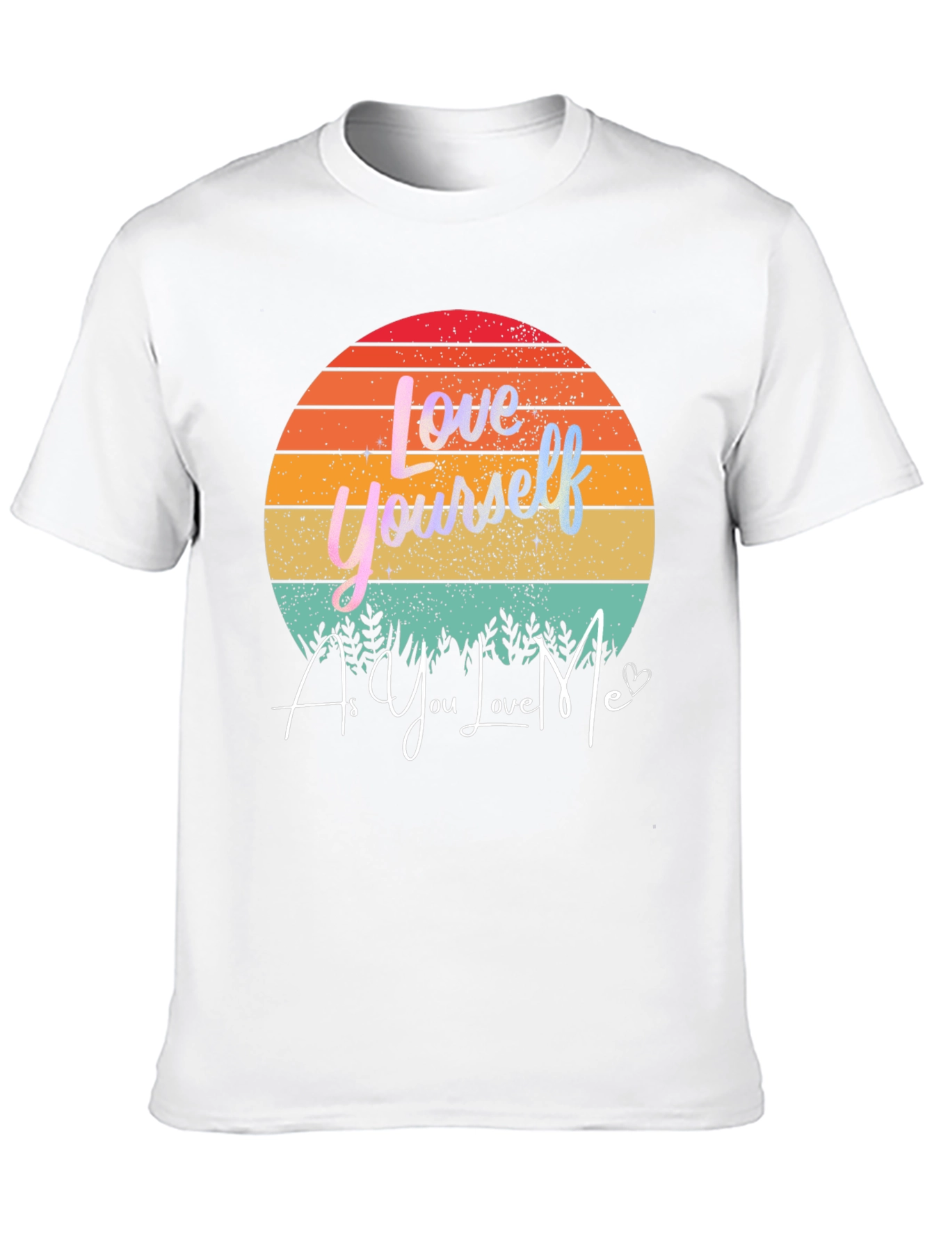 Love Yourself Graphic Tee - Sunset Design