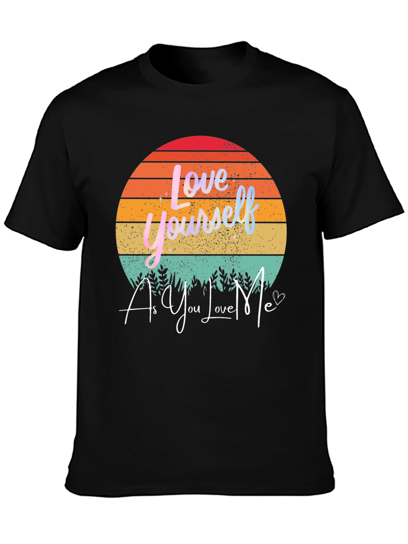 Love Yourself Graphic Tee - Sunset Design