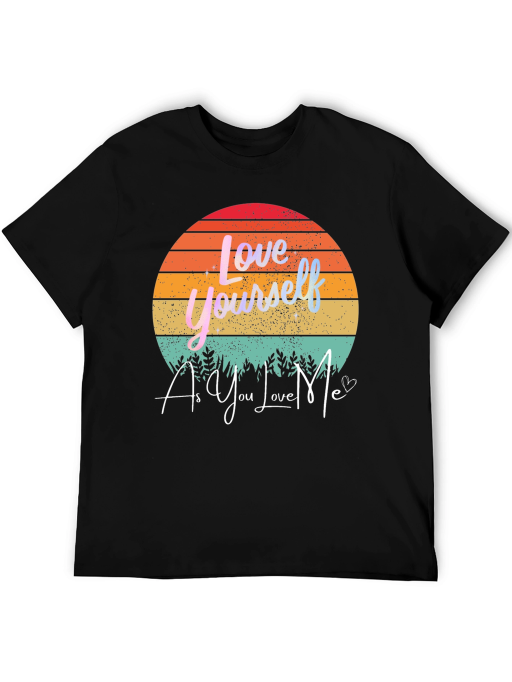 Love Yourself Graphic Tee - Sunset Design