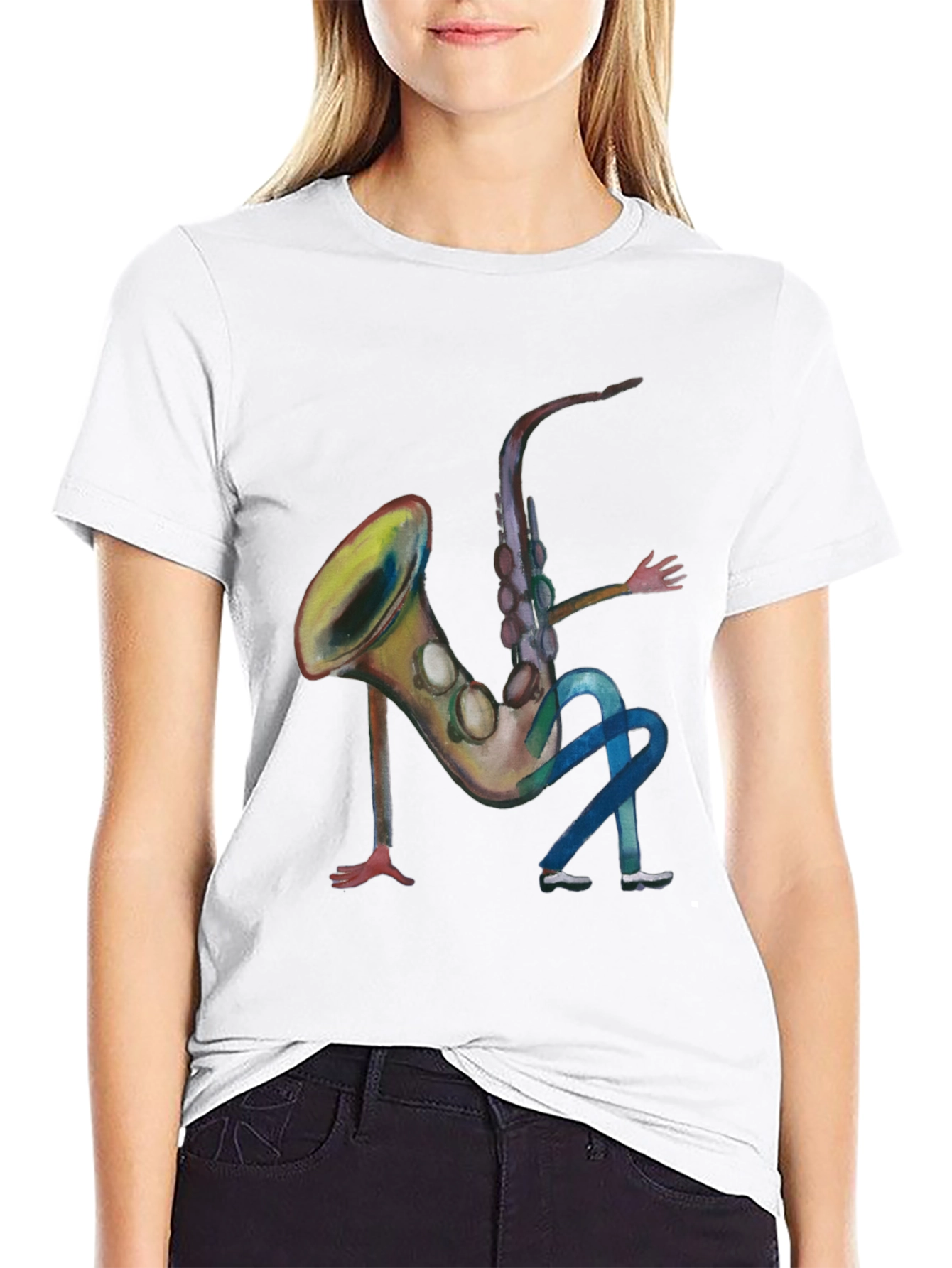 Saxophone Man Graphic T-Shirt