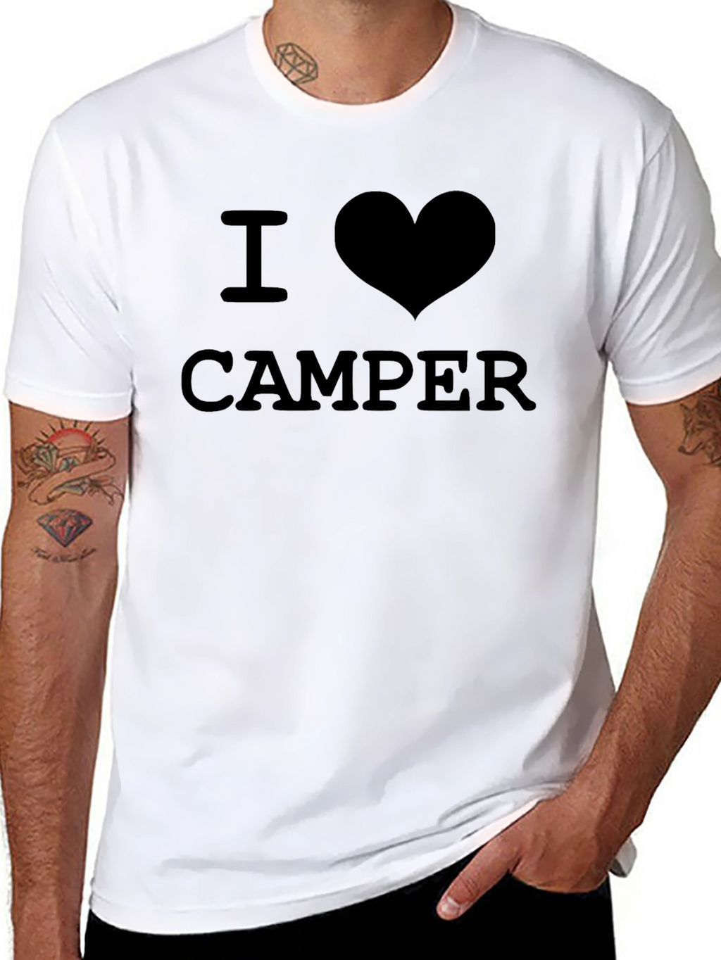 I Heart Camper Black T-Shirt
