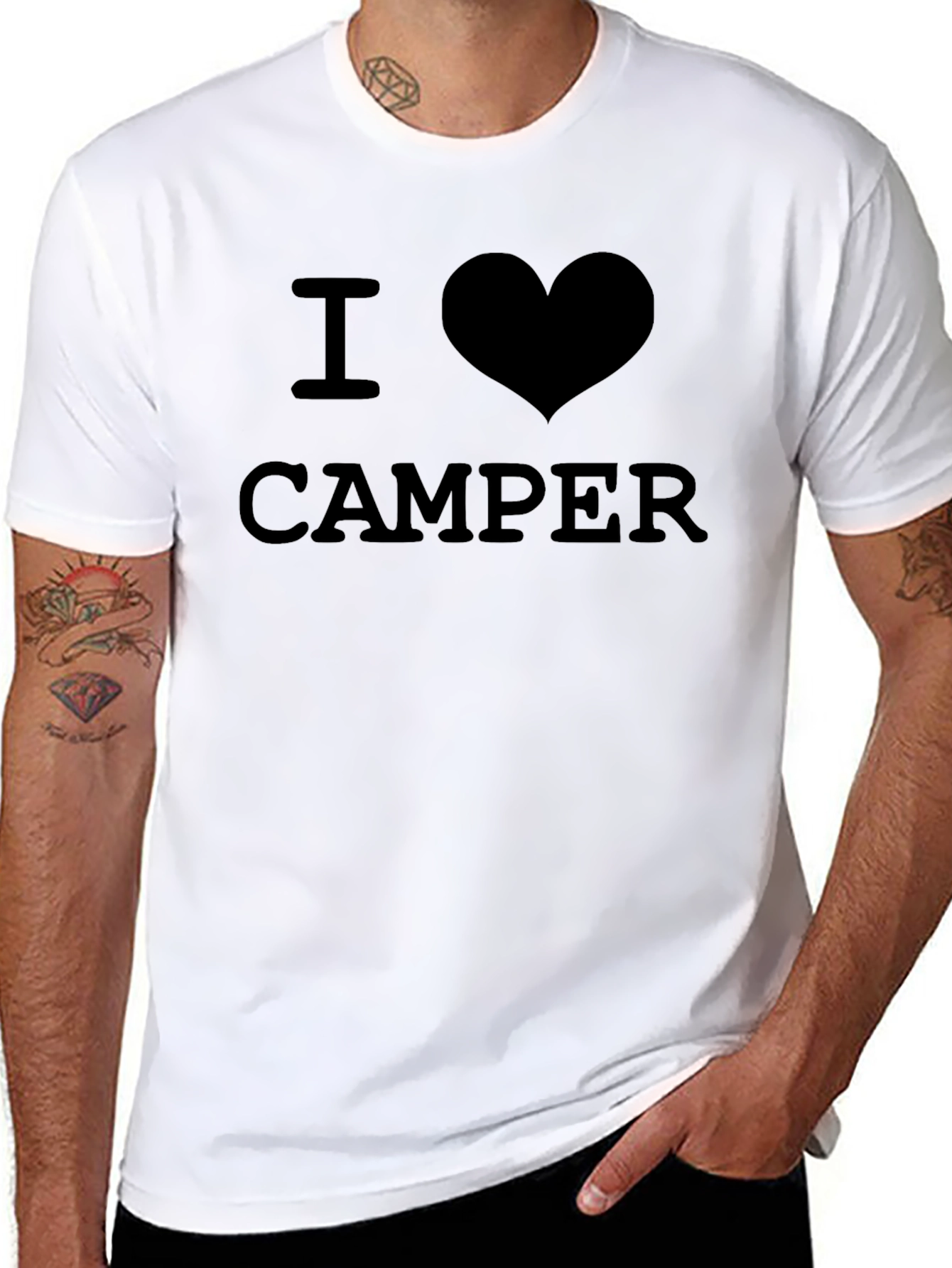 I Heart Camper Black T-Shirt
