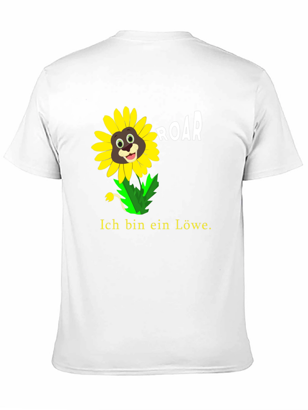 Ich Bin Ein Lowe Sunflower Lion Graphic T-Shirt