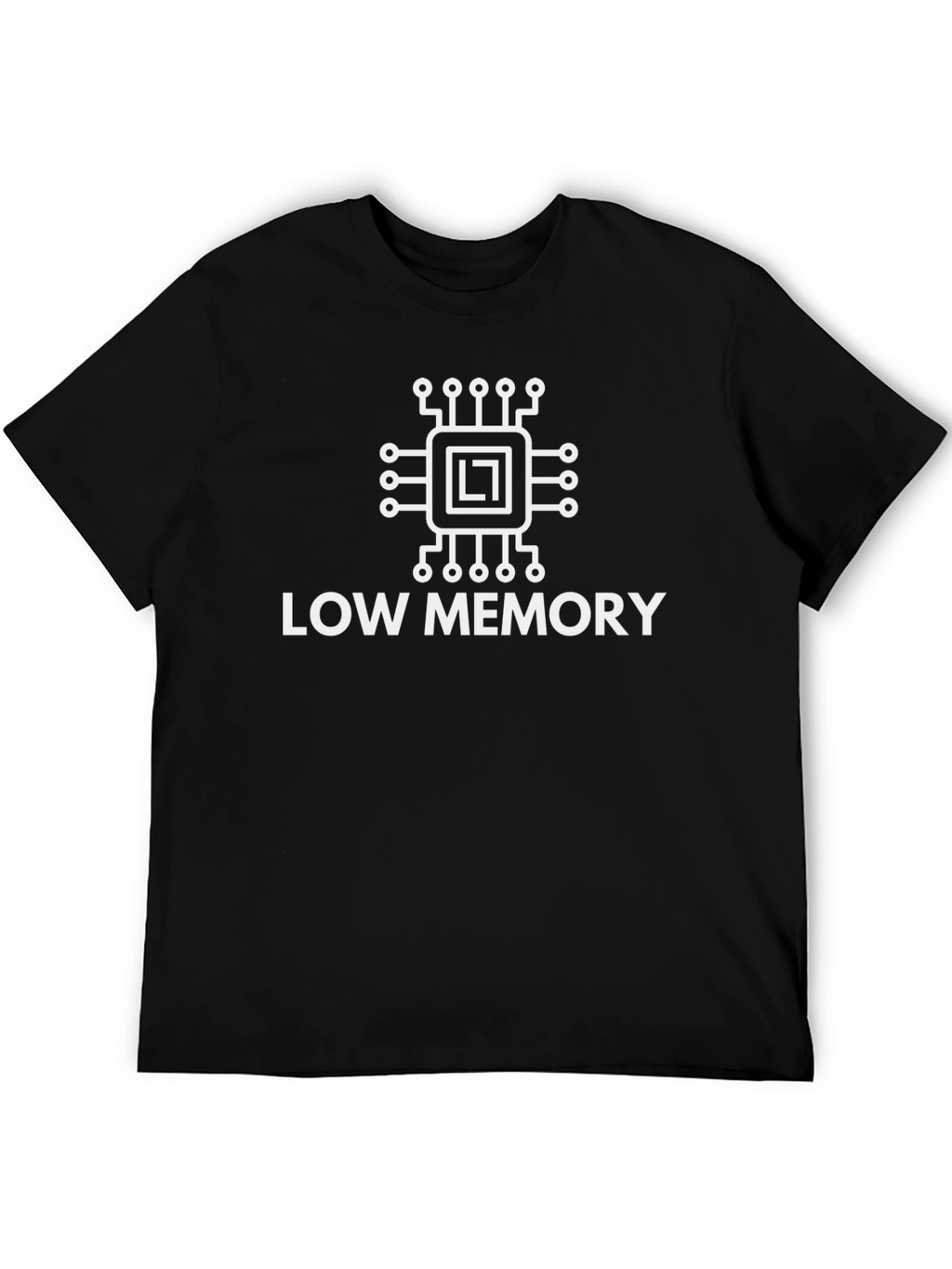 Low Memory Graphic T-Shirt - Black Casual Tee