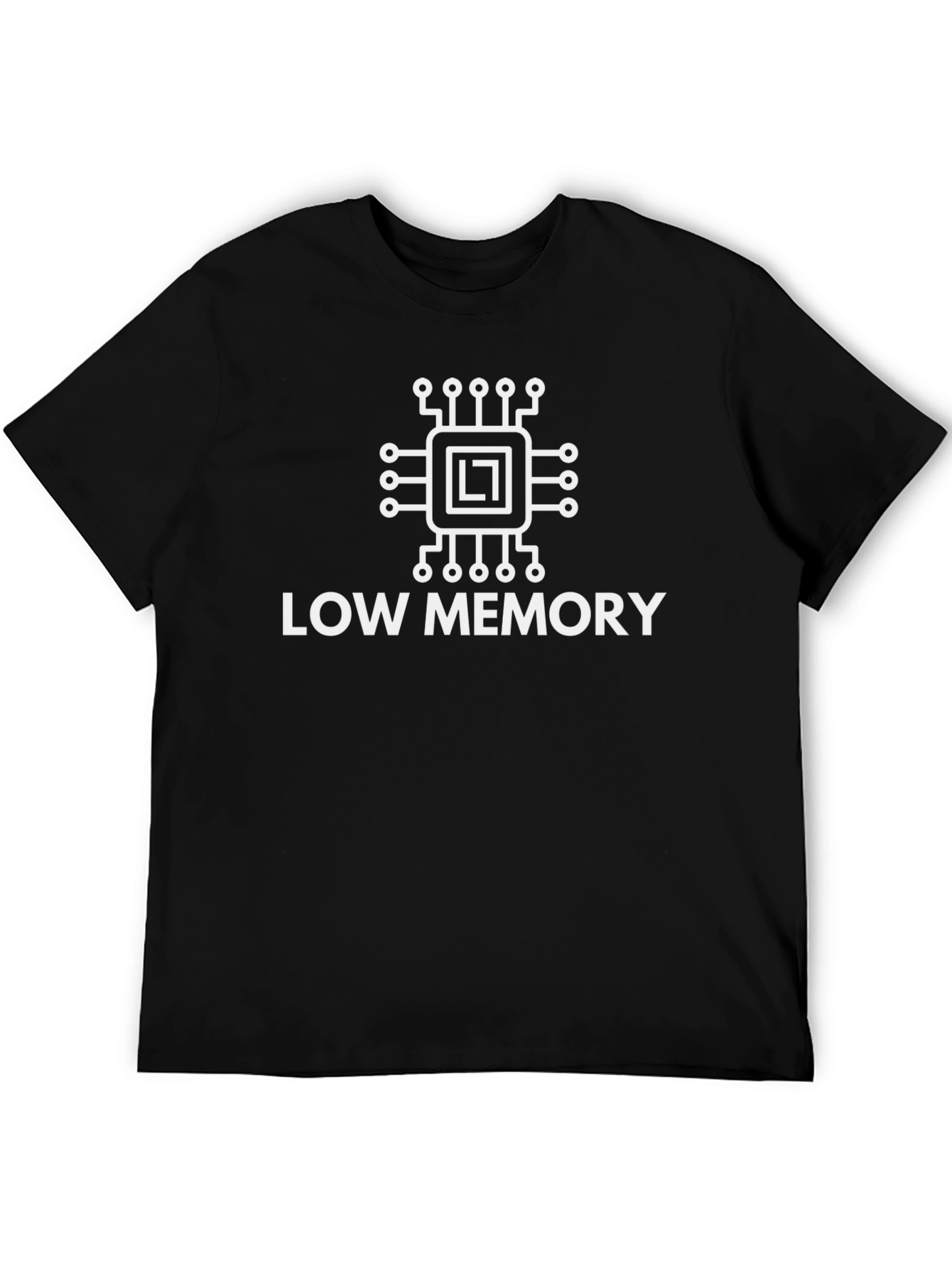 Low Memory Graphic T-Shirt - Black Casual Tee