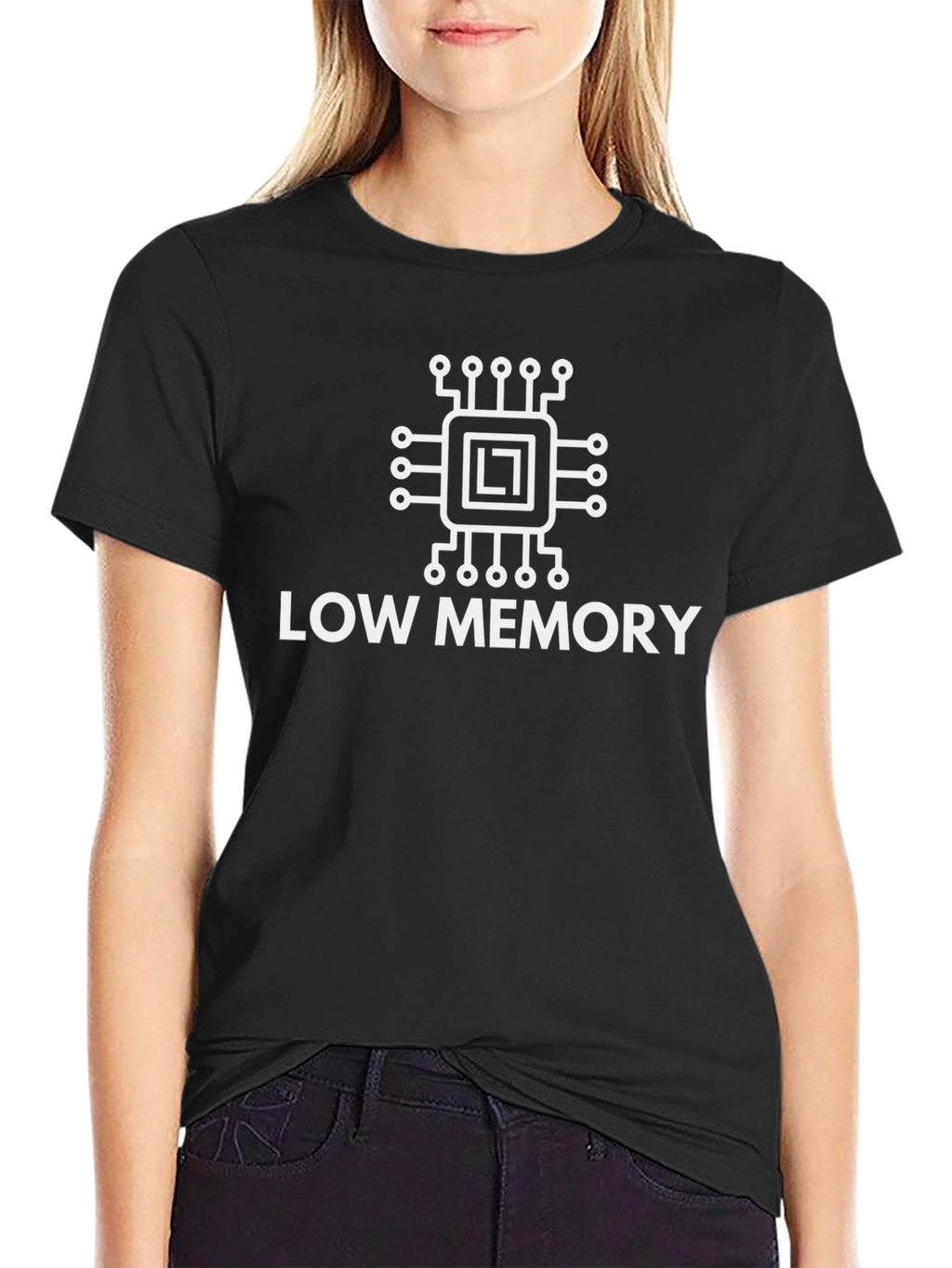 Low Memory Graphic T-Shirt - Black Casual Tee