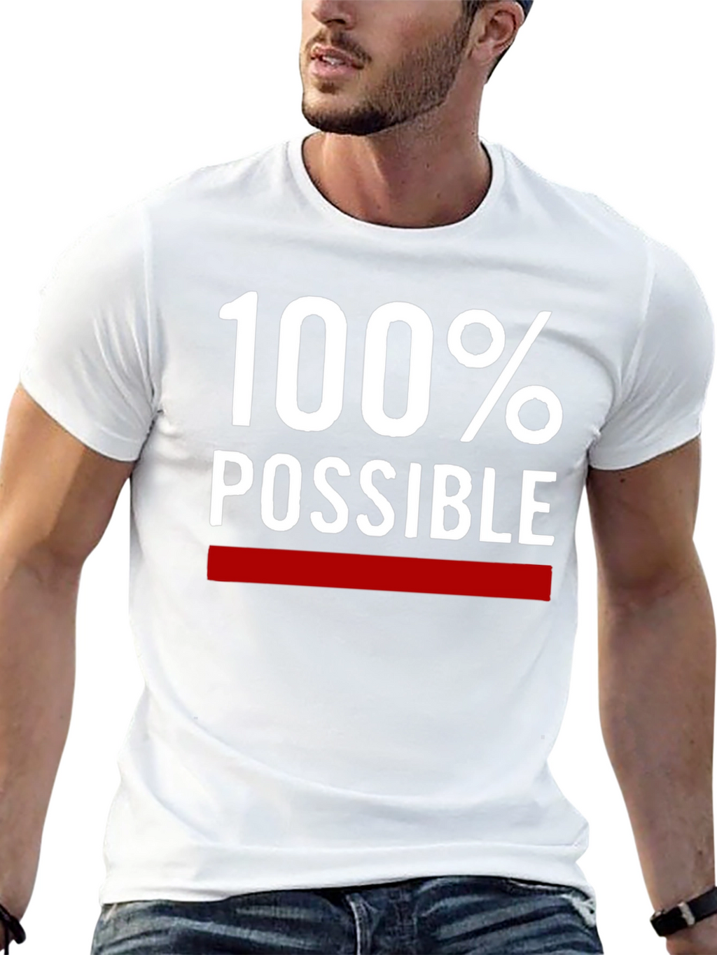 100% Possible Graphic Tee - Motivational T-Shirt