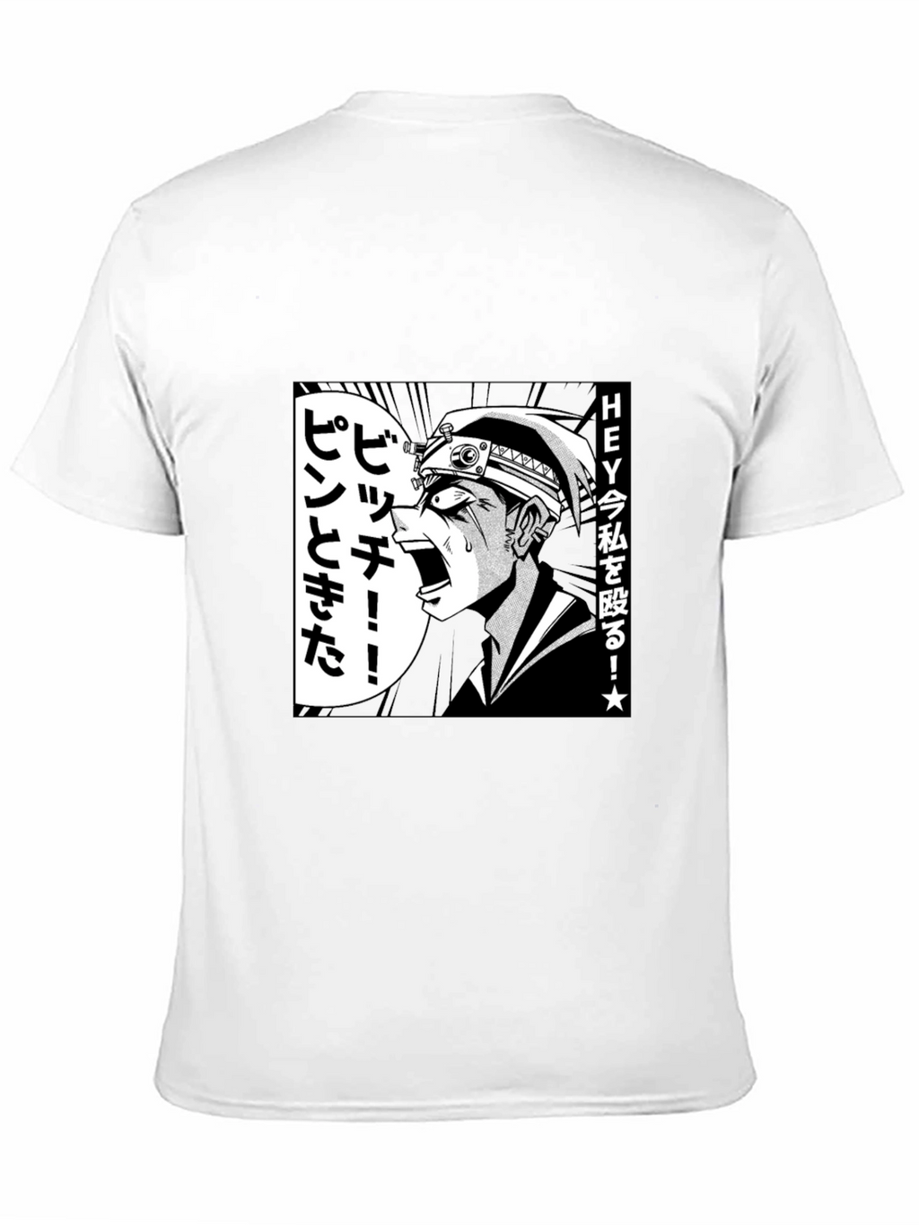 Anime Manga Graphic T-Shirt - Black