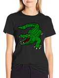 Green Alligator Graphic T-Shirt - Bold Style