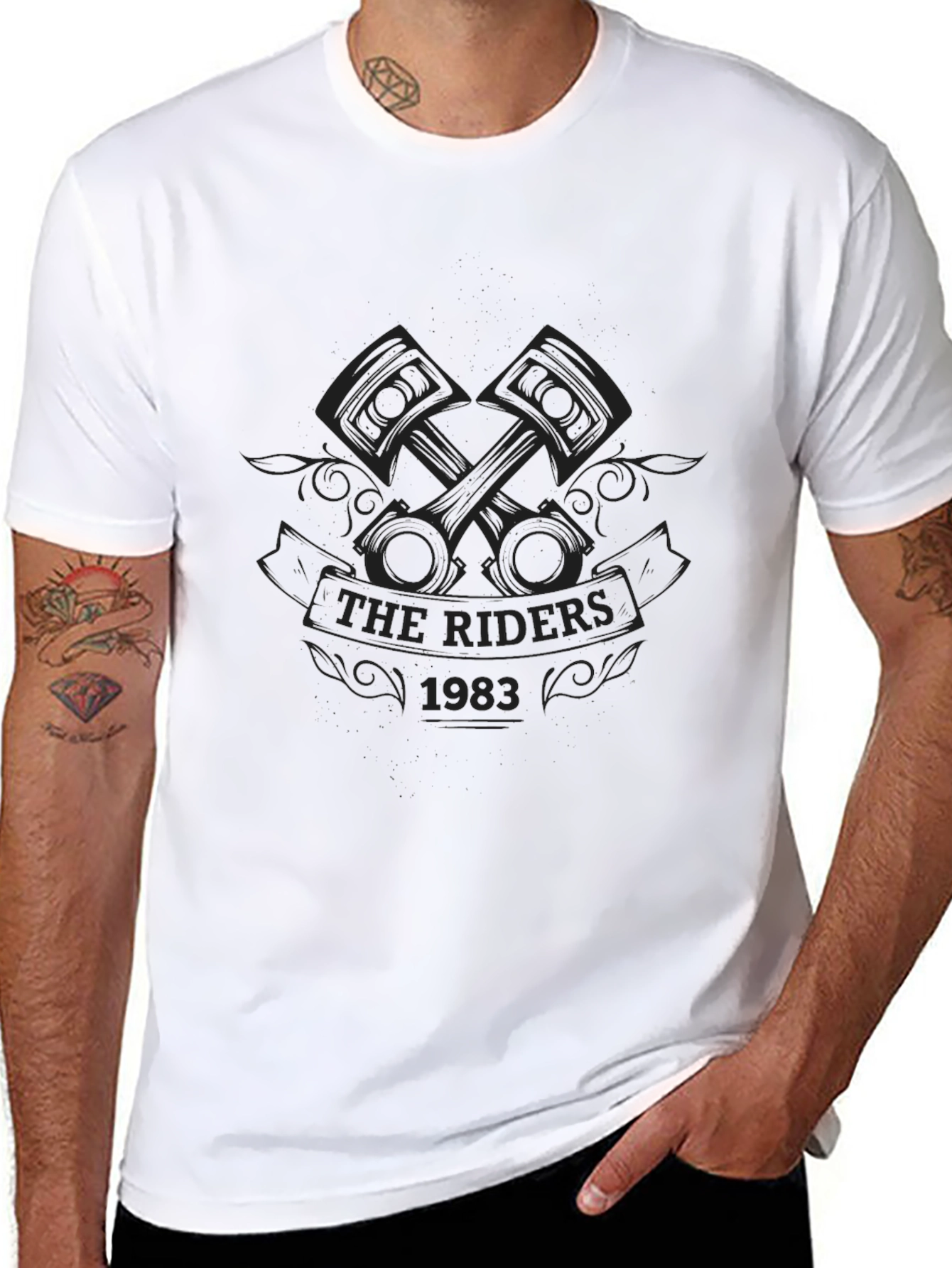 The Riders 1983 Black Graphic Tee