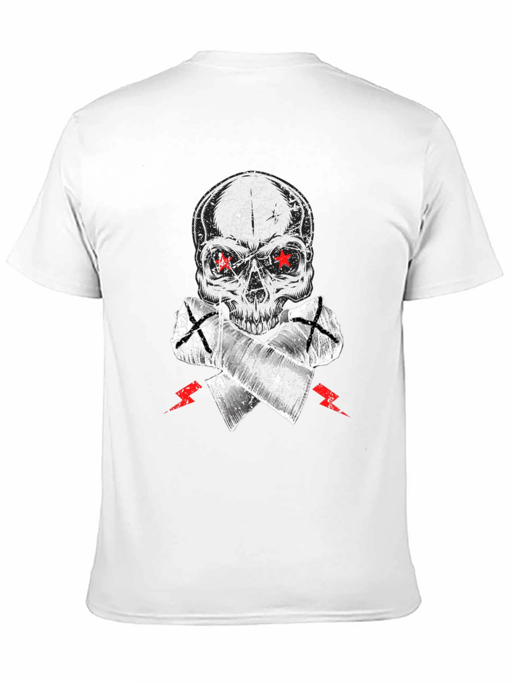 Skull & Crossed Axes Graphic Tee - Edgy Style