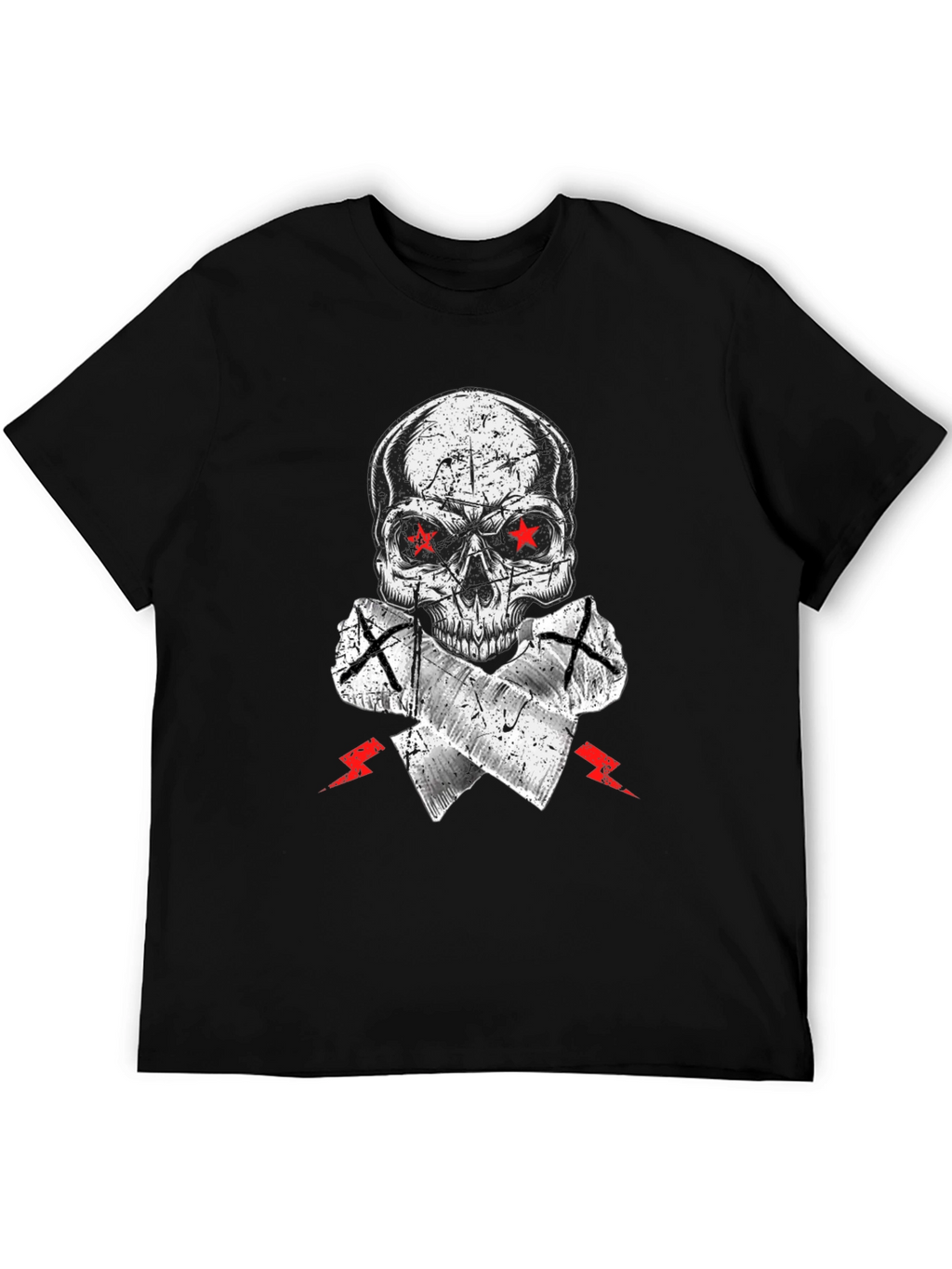 Skull & Crossed Axes Graphic Tee - Edgy Style