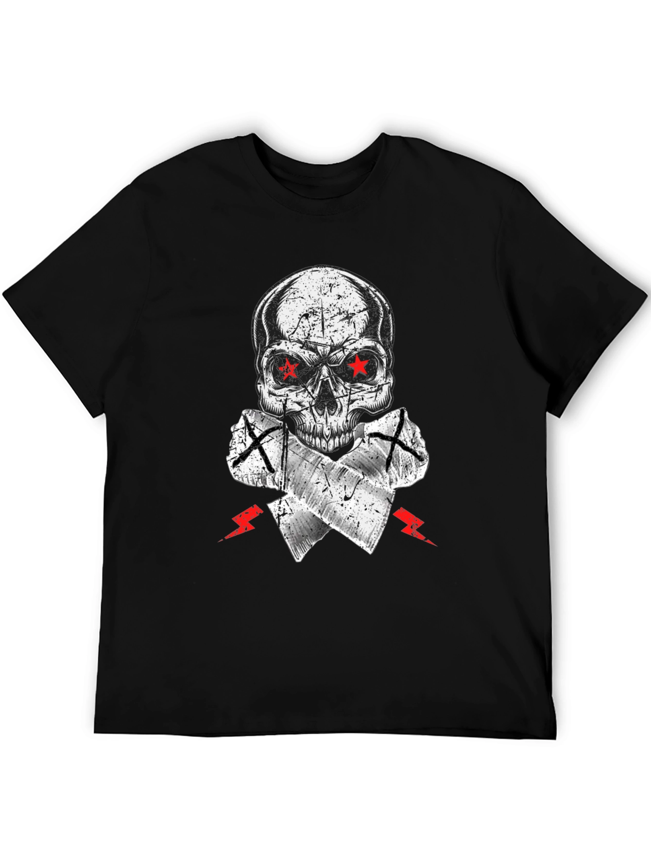 Skull & Crossed Axes Graphic Tee - Edgy Style