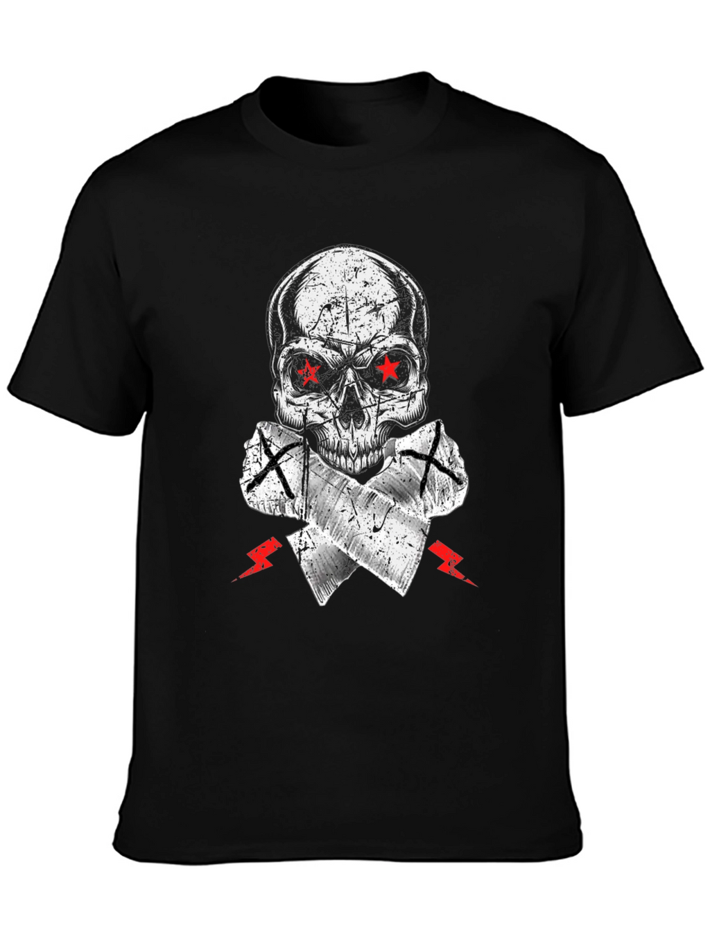 Skull & Crossed Axes Graphic Tee - Edgy Style