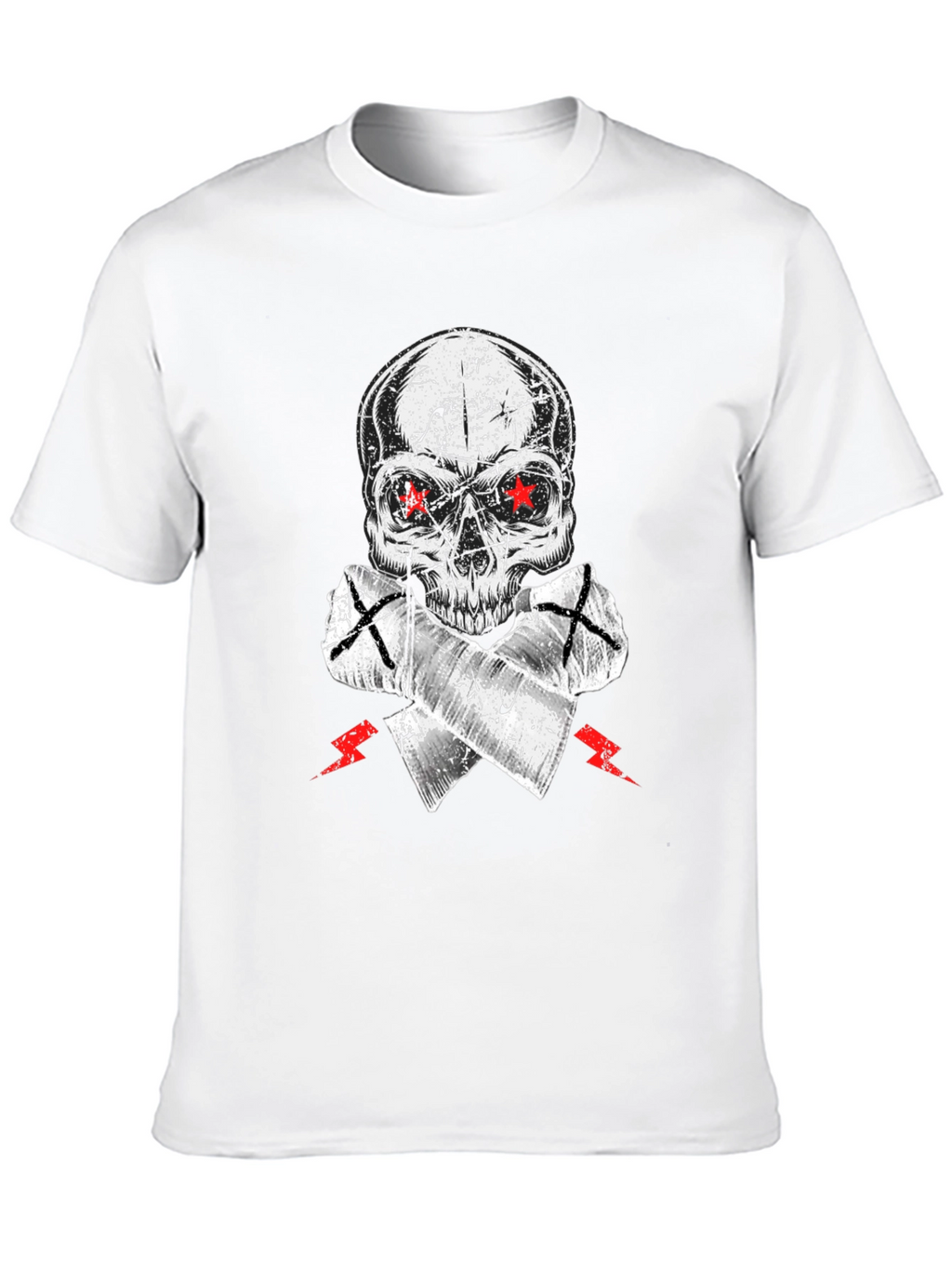 Skull & Crossed Axes Graphic Tee - Edgy Style