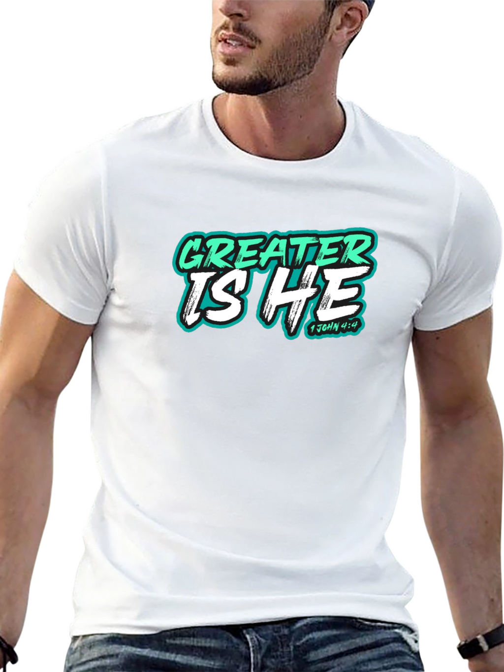 Greater Is He Christian T-Shirt