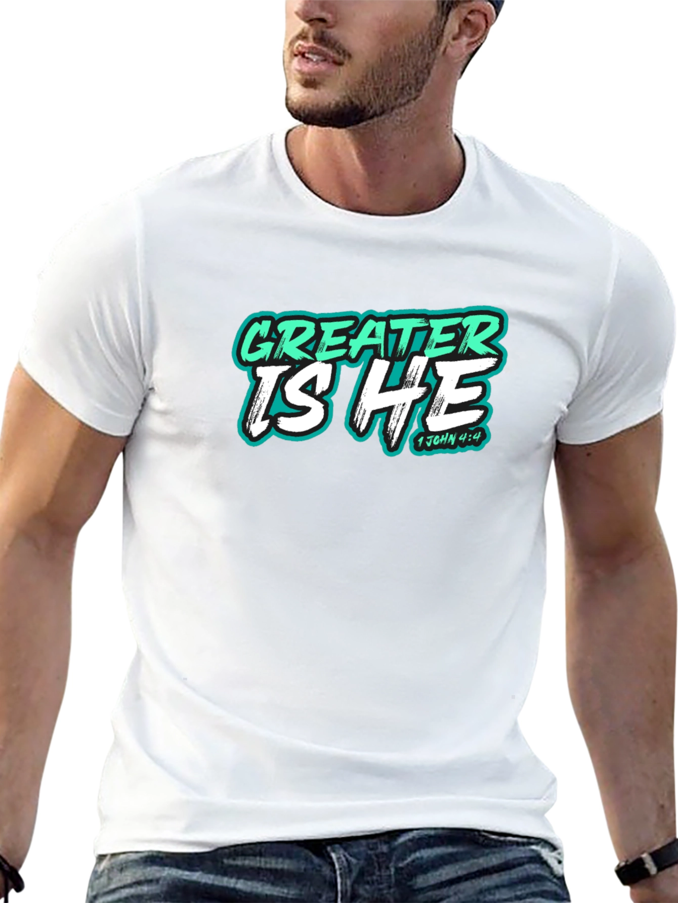 Greater Is He Christian T-Shirt
