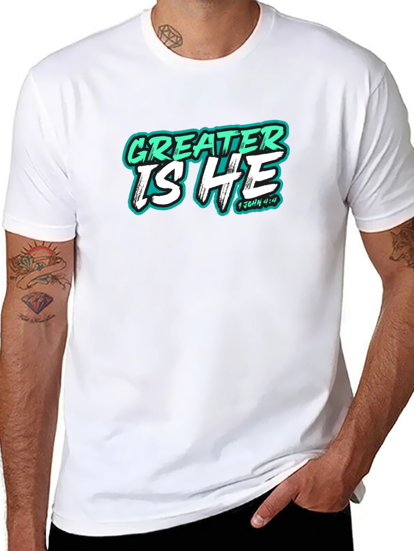 Greater Is He Christian T-Shirt