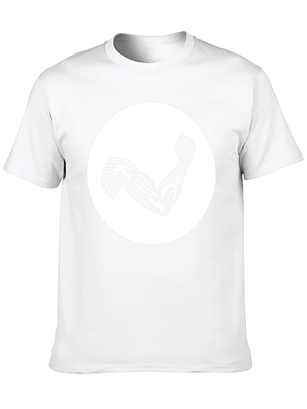 Black Muscle Arm Graphic Tee