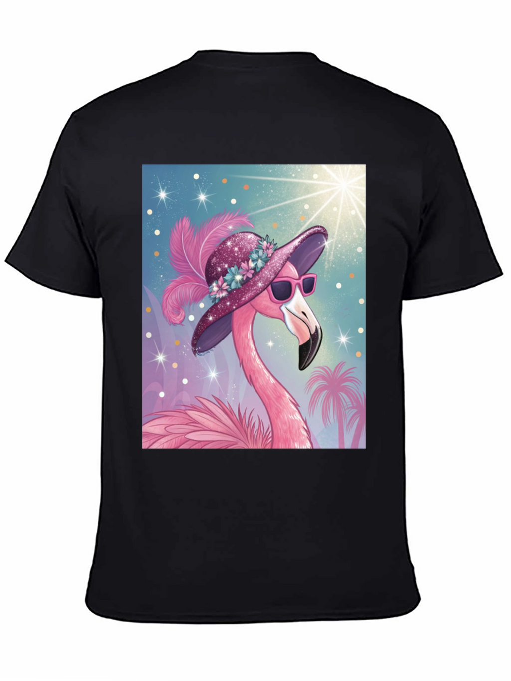 Flamingo Graphic Tee - Tropical Style