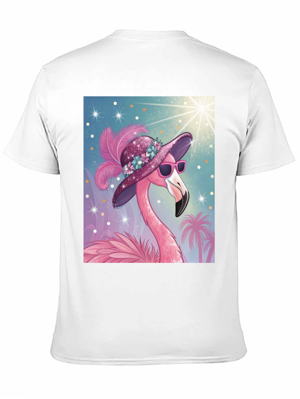 Flamingo Graphic Tee - Tropical Style