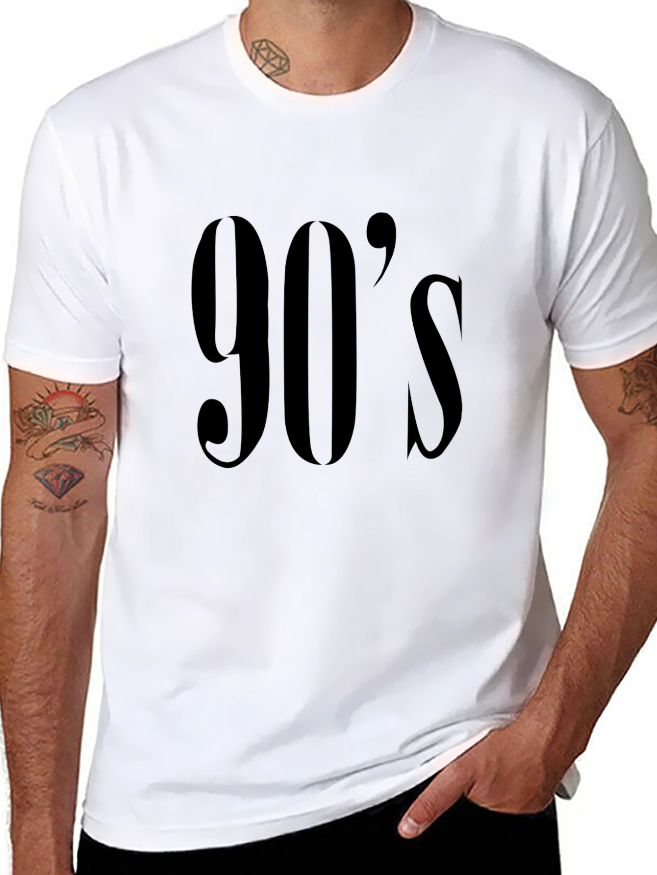 90s Style Black Tee