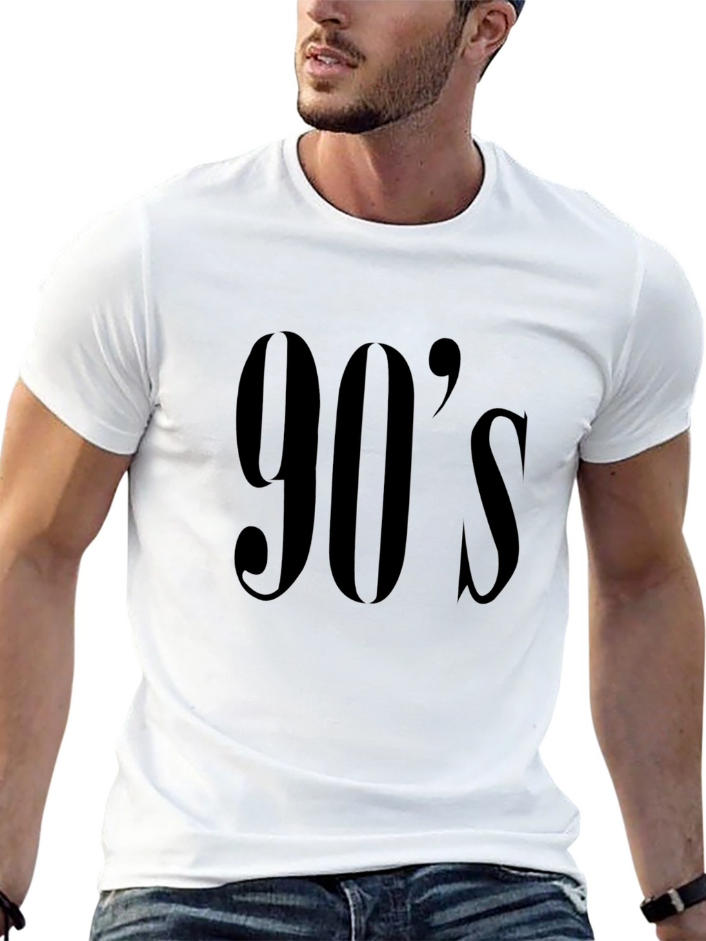 90s Style Black Tee