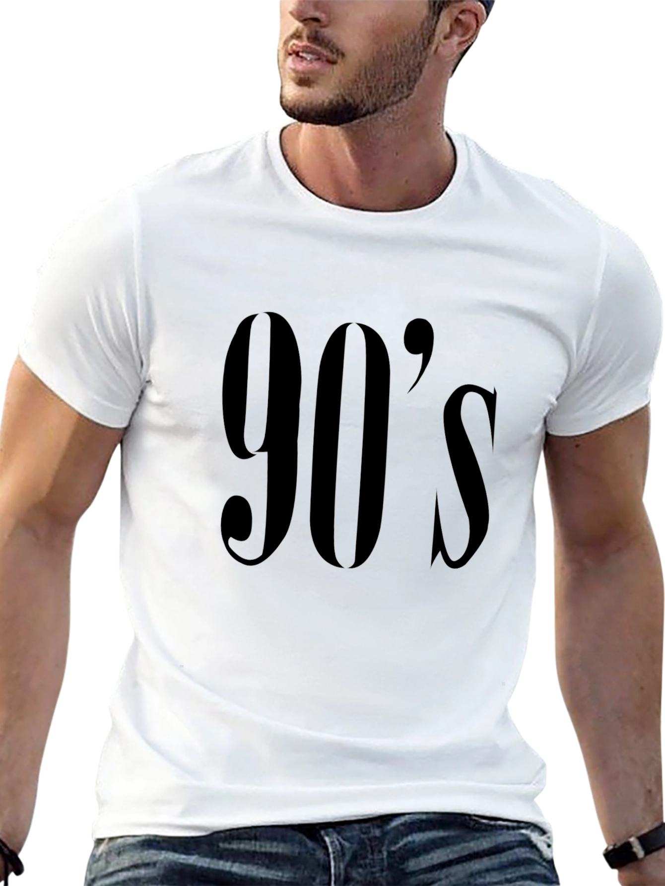 90s Style Black Tee