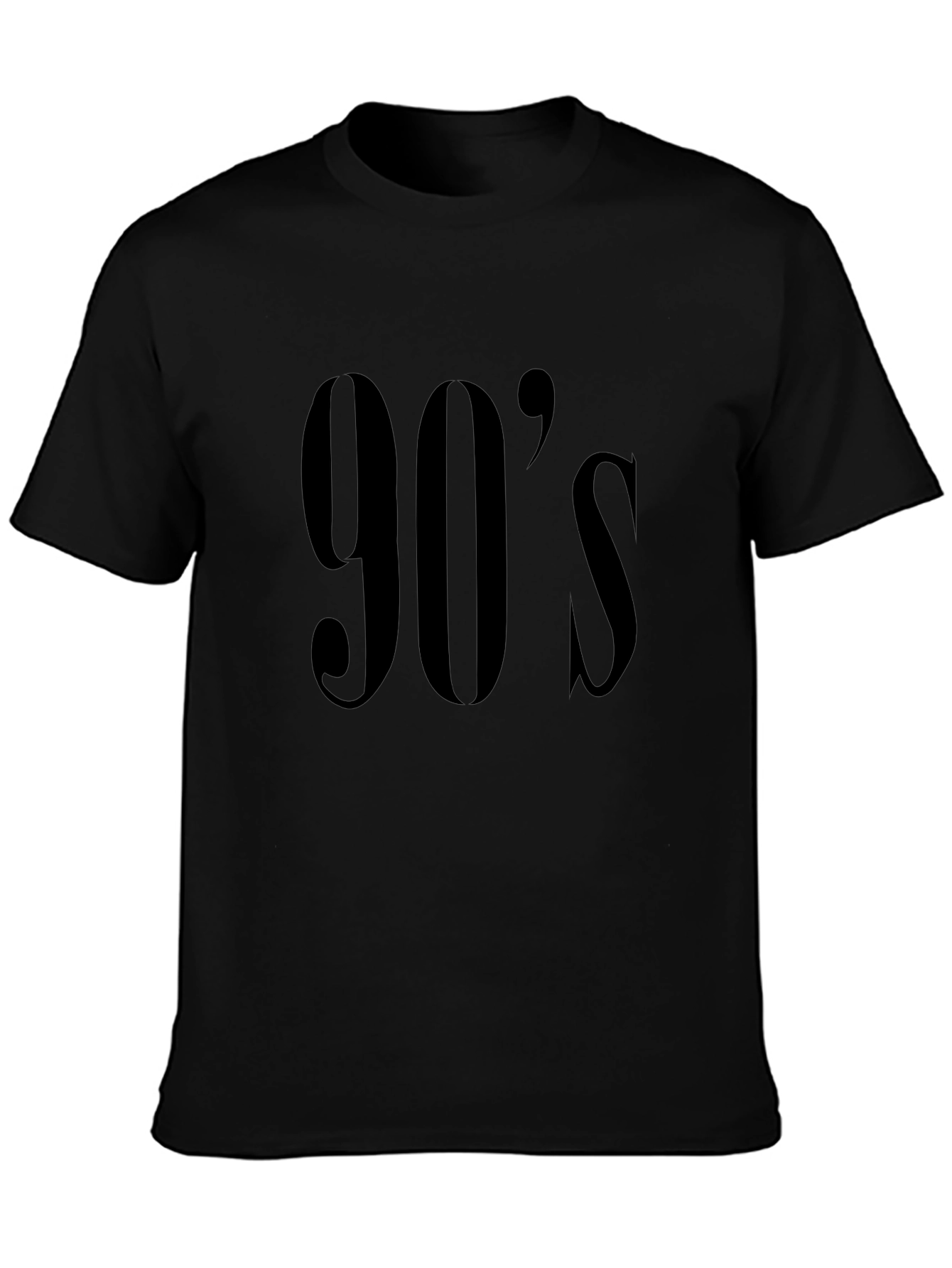 90s Style Black Tee
